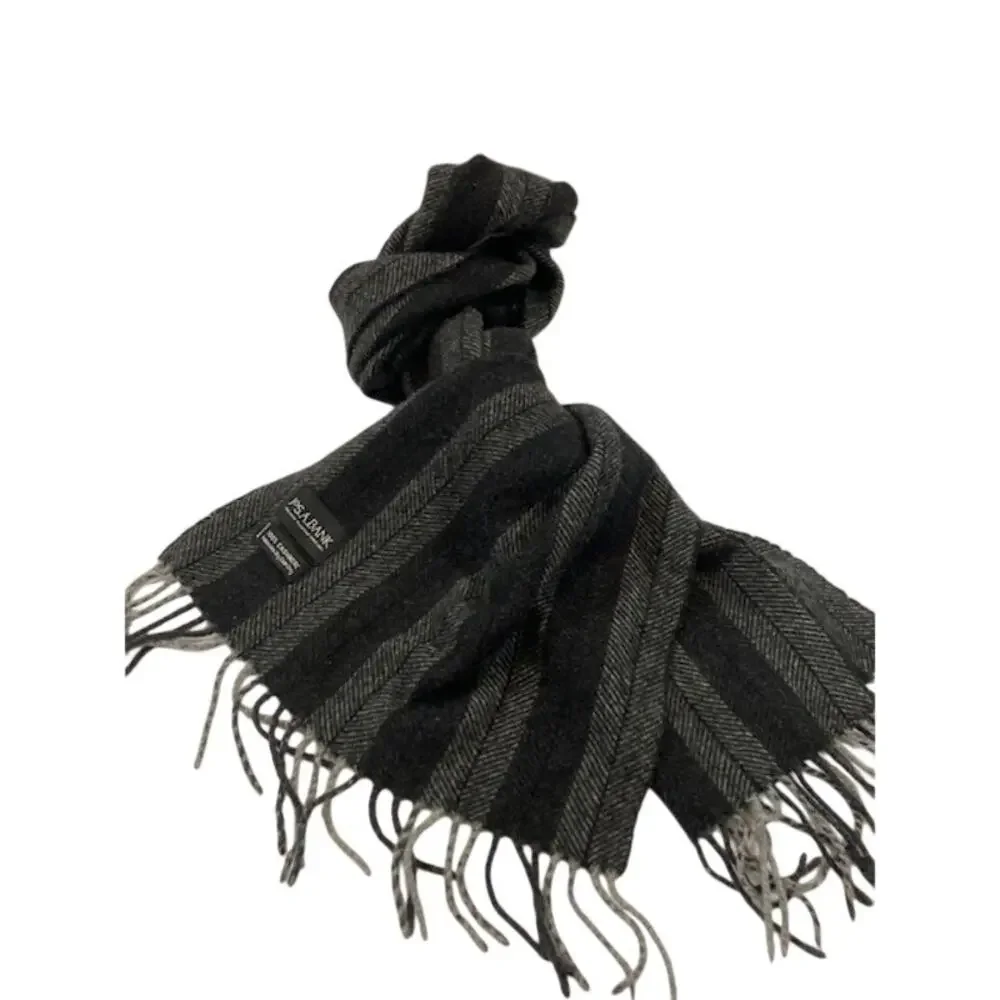 Jos. A. Bank-100% Cashmere Men's Herringbone Stripe Pattern